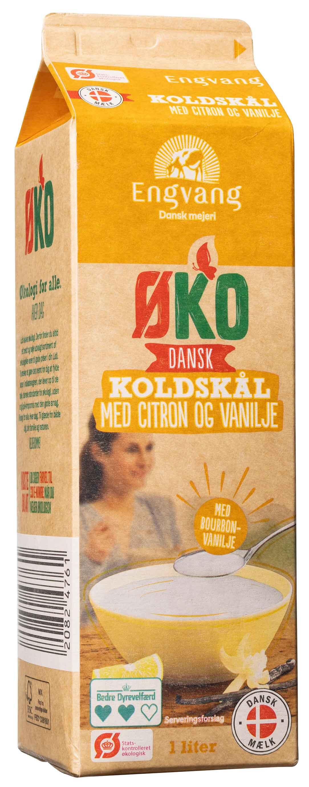 Øko dansk koldskål med citron og vanilje Engvang