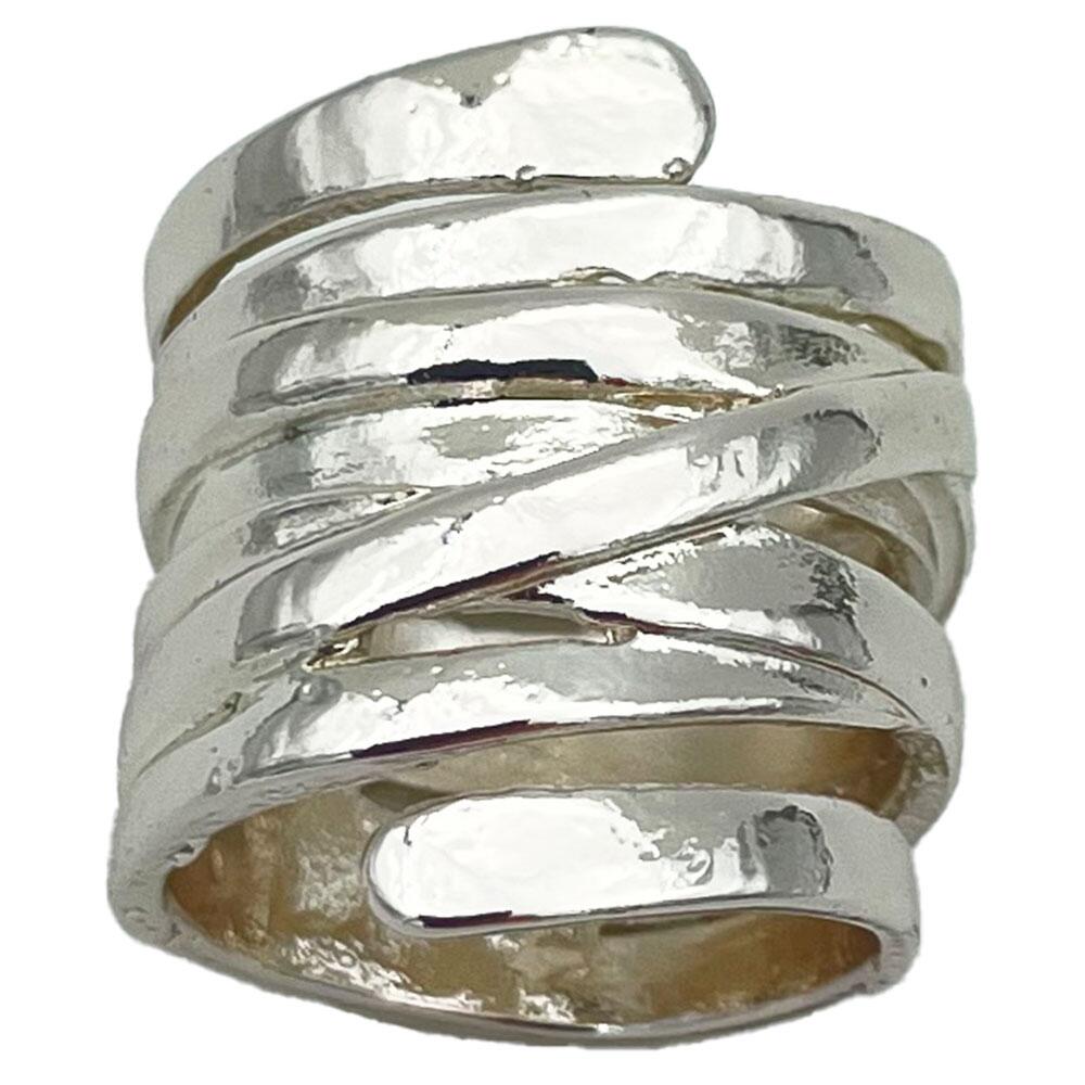 Silver braided wrap ring Wish