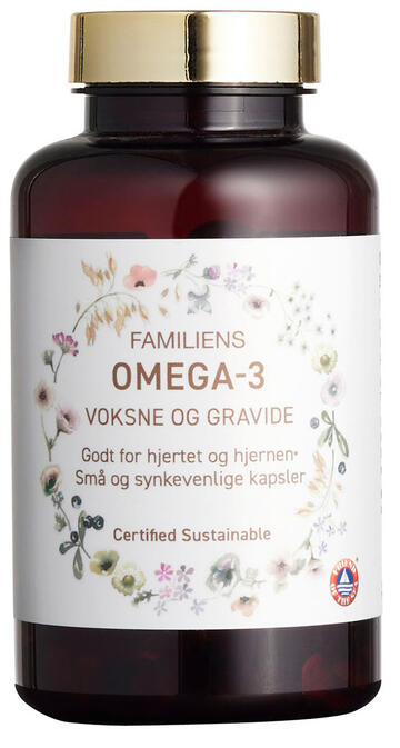Omega-3 Voksne og gravise Familiens
