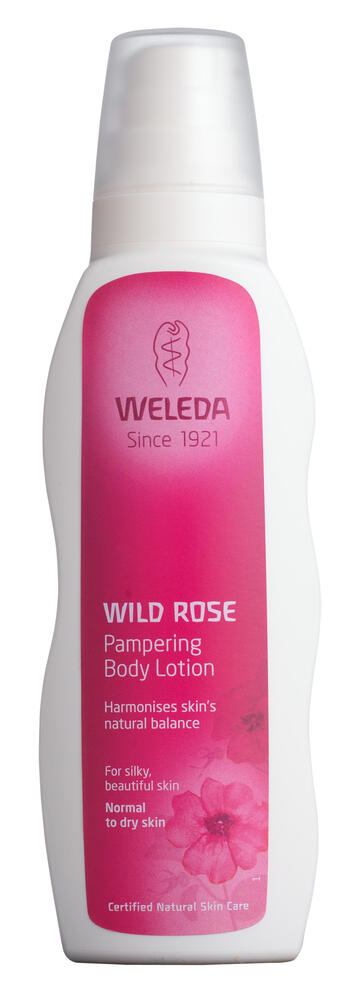 Luksuriøs bodylotion med vilde roser Weleda