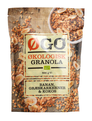 Øgo Økologisk granola banan, græskarkerner & kokos