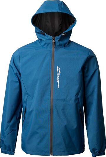 Temu Morcekur, Men's Stylish Solid Waterproof Jacket With Pockets, Active Breathable Zip Up Long Sleeve Hooded Jacket For Hiking Jogging Cycling Outdoor Fitness Workout