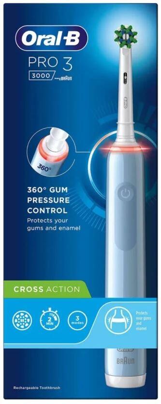 Oral-B Pro 3 3000 CrossAction Blue