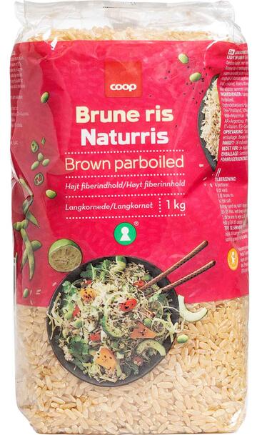 Brune ris parboiled Coop