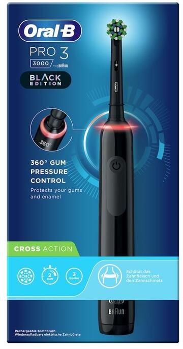 Oral-B Pro 3 3000 CrossAction x2 Black