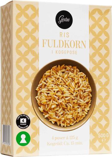 Ris Fuldkorn i kogepose Gestus