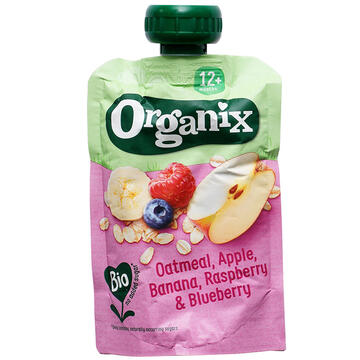 Organix Oatmeal. Apple, Banana, Raspberry & Blueberry