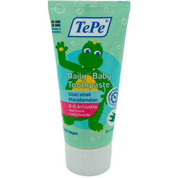 TePe Daily baby toothpaste 0-2 years uden smag