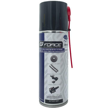 Lubricant-spray force for chain extreme Force