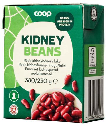 Røde Kidneybønner i lage Coop