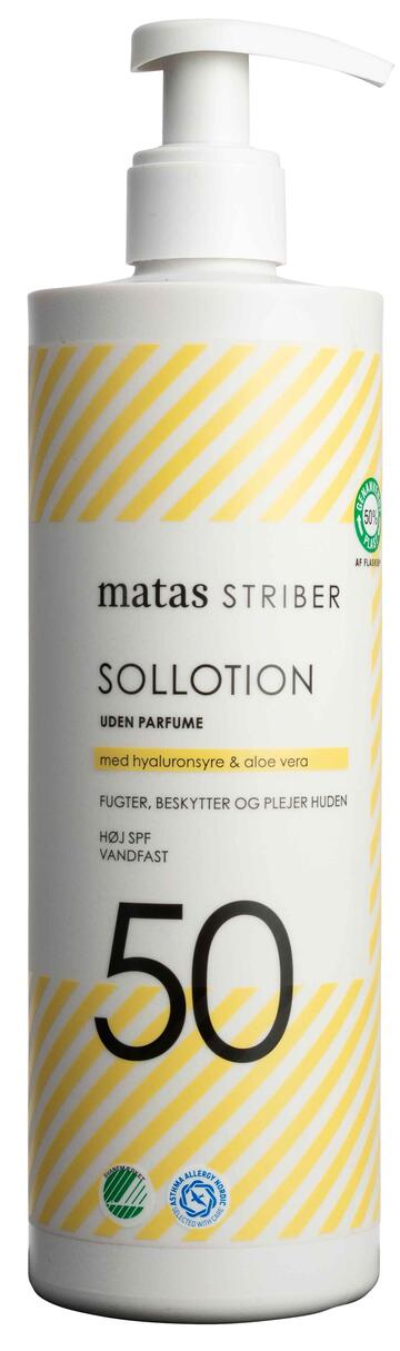 Matas Striber Sollotion Uden Parfume SPF50