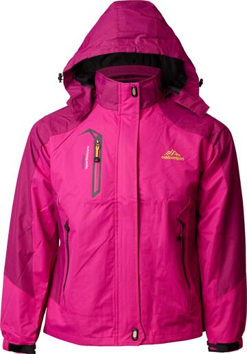 Shein Outdoor sport, Women's Outdoor Hardshell Jacket With Hood, Fleece Jacket Lined Waterproof, Windproof For Fall And Winter