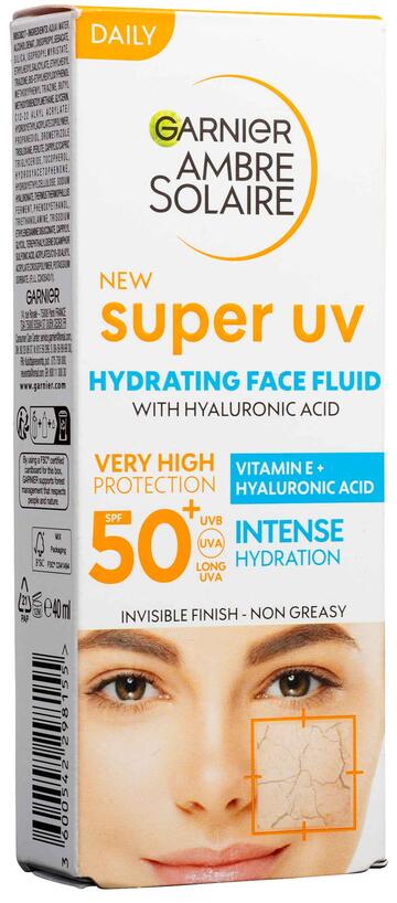 Super Uv Fluido Hidratante Protetor 50+ Garnier Ambre Solaire