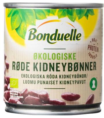 Økologiske røde kidneybønner Bonduelle