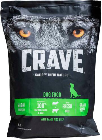 Crave Dog food with lamb and beef