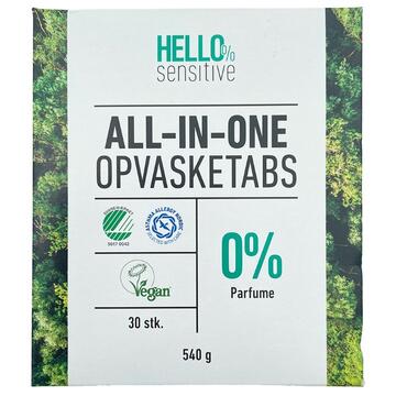 Hello Sensitive All-in-one opvasketabs