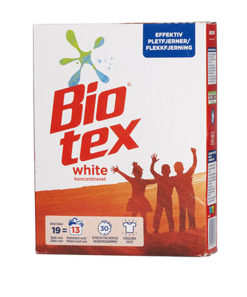 White vaskepulver Biotex