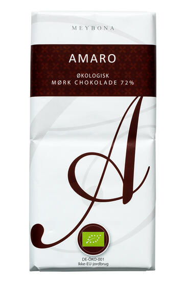 Amaro Økologisk mørk chokolade, 72 % Kakao