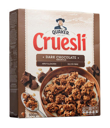 Quaker Cruesli Dark chokolate granola