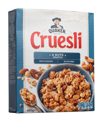 Quaker Cruesli 4 nuts granola