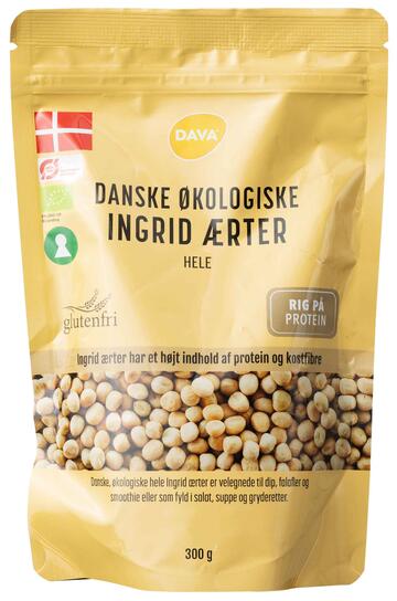 Danske Økologiske Ingrid ærter Dava