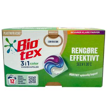 Biotex 3 i 1 Color vaskekapsler