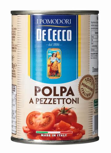 Polpa a pezzettoni/hakkede tomater De Cecco