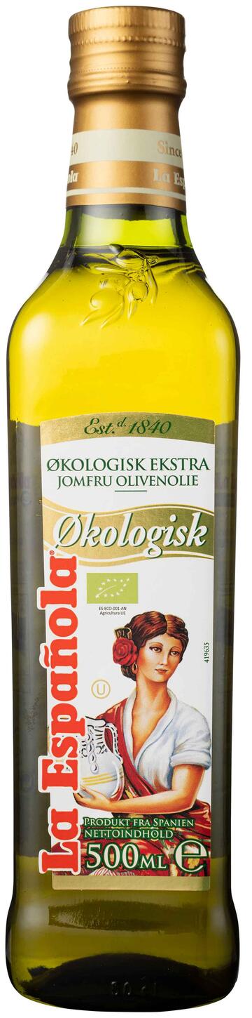 økologisk Ekstra jomfru olivenolie La Espaniola