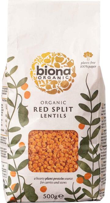 Røde linser Biona Organic