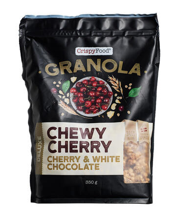 CrispyFood Chewy Cherry cherry & white chocolate