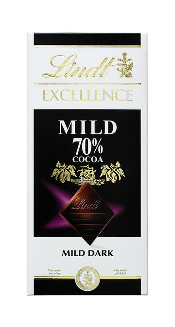 Lindt Excellence Mild, 70 % Kakao