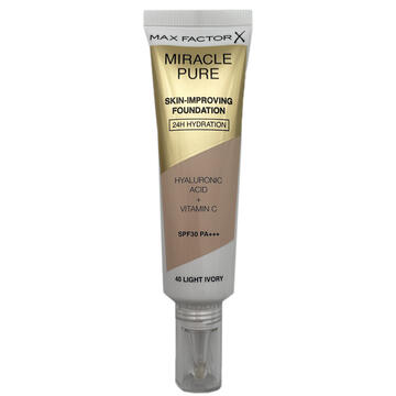 Miracle pure skin-improving foundation 40 light ivory SPF 30 Max Factor