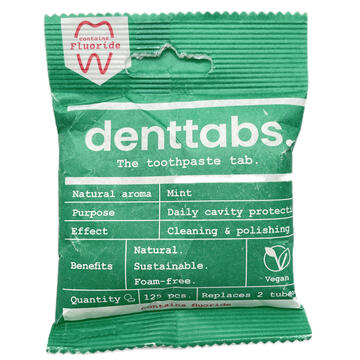 Dent tabs Mint tandpastatabletter
