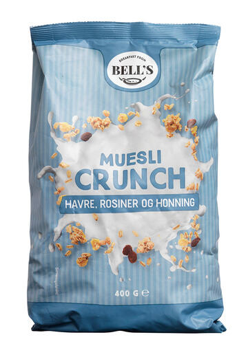 Bell's Muesli crunch havre, rosiner og honning