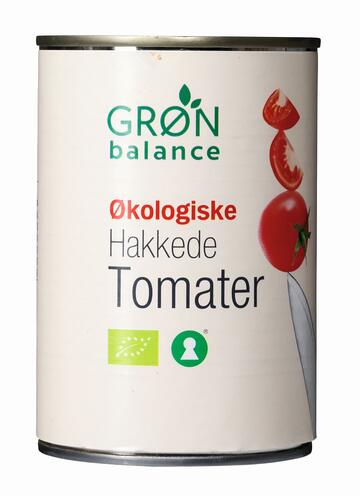 Økologiske hakkede tomater Grøn Balance