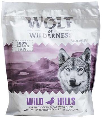 Wolf of wilderness Wild hills Fresh chicken meat with duck