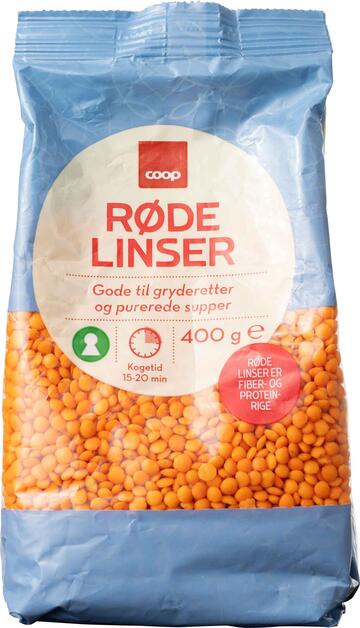 Røde linser Coop