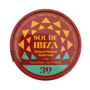 Sol de Ibiza Natural mineral sunscreen SPF 30