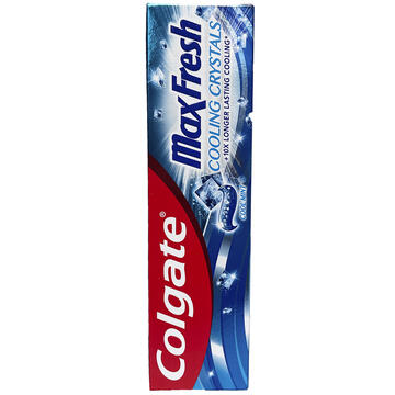 Max Fresh cooling crystals cool mint toothpaste Colgate