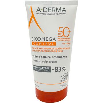 Exomega Control Emollient solar cream SPF 50+ A-derma