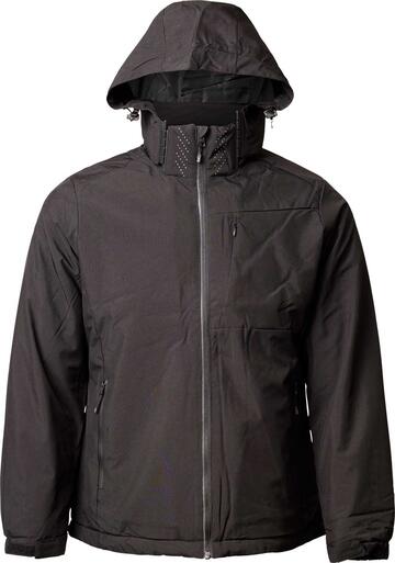 Temu KFE (Shishishiyichenqianfuzhuangshangxing(getigongshanghu)), Women'S Casual Outdoor Thickened Soft Shell Jacket, Waterproof and Windproof Detachable Hood Ski Parka with Zipper Closure, Long Sleeve Solid Color Polyester Woven Jacket with Pockets