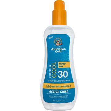 Australian Gold Spray gel sunscreen active chill SPF 30