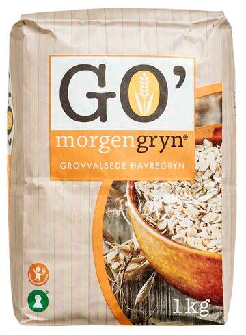 Go' morgengryn Grovvalsede havregryn