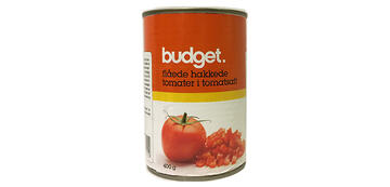 Budget Flåede hakkede tomater i tomatsaft