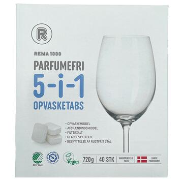 Rema 1000 5-i-1 opvasketabs, parfumefri