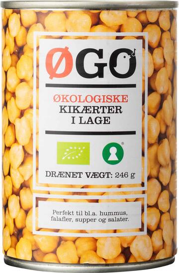 Økologiske Kikærter i lage Øgo