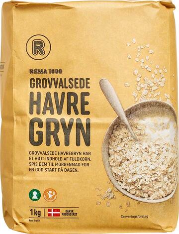 Rema1000 Grovvalsede havregryn