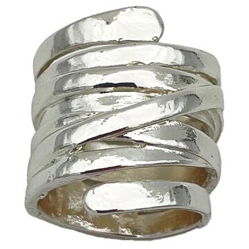 Wish Silver braided wrap ring