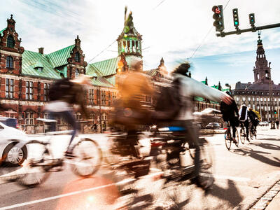 myldretid på cykel