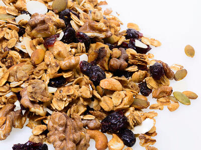 Musli kan indeholde store mængder sukker, selv om pakken får musli til at se sund ud.